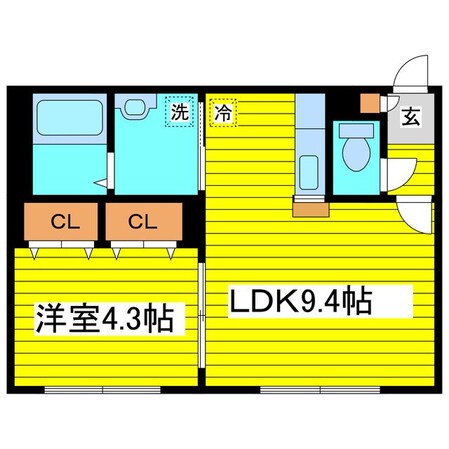 環状通東駅 徒歩6分 3階の物件間取画像